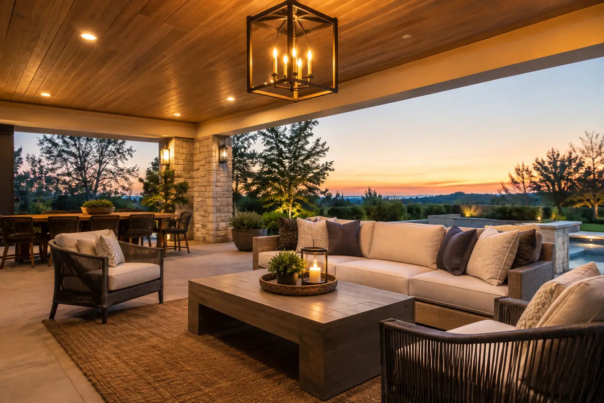 A Guide to Covered Patio Lighting That Feels Luxurious