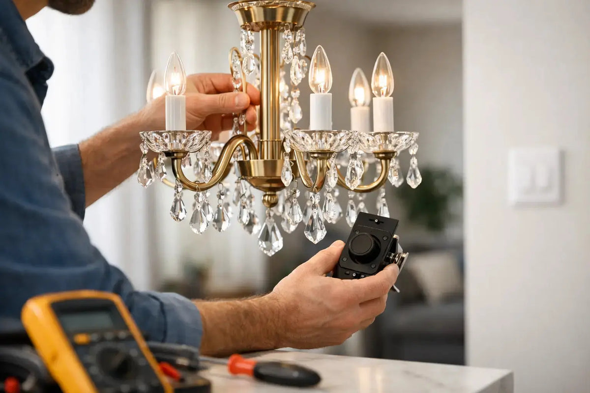 How to Install a Dimmer-Compatible Chandelier