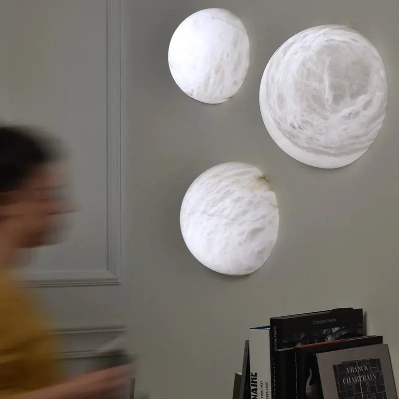 Alabaster Half Moon Wall Light — alternate product view 4