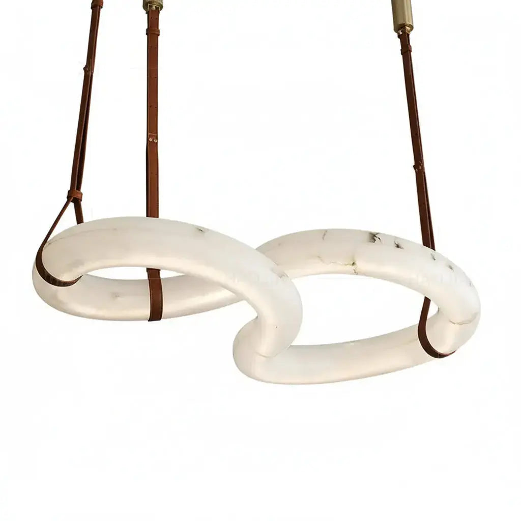 Contemporary Nordic Alabaster Designer Chandelier — alternate product view 1