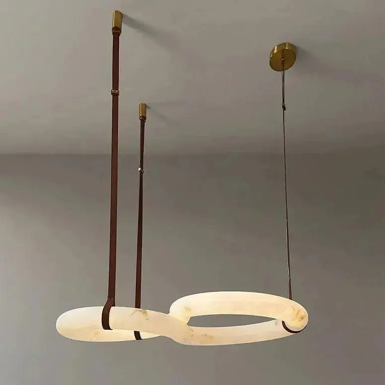 Contemporary Nordic Alabaster Designer Chandelier — alternate product view 10
