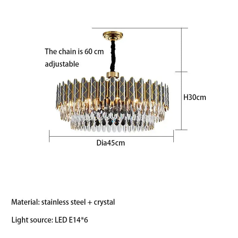 X Shape Modern Chandelier — alternate product view 9