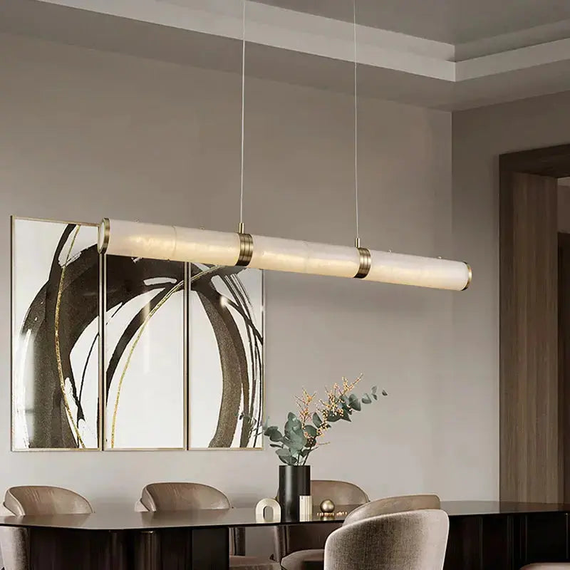 Alabaster Linear Chandelier — alternate product view 2