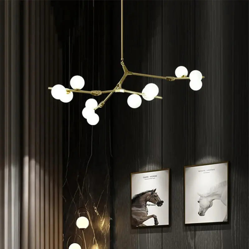 Post Modern Style Glass Balls Chandelier — alternate product view 3