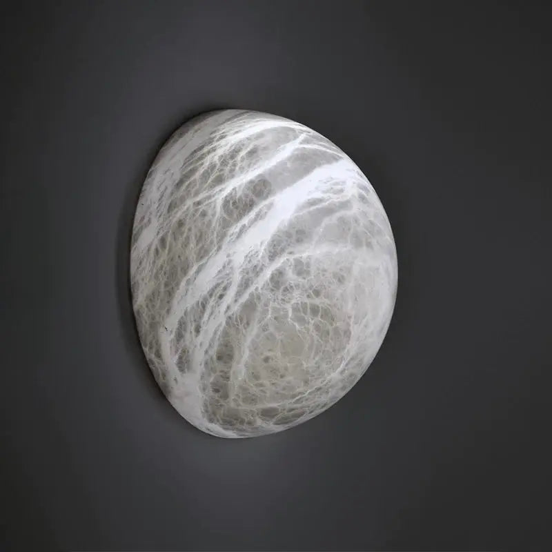 Alabaster Half Moon Wall Light — product view