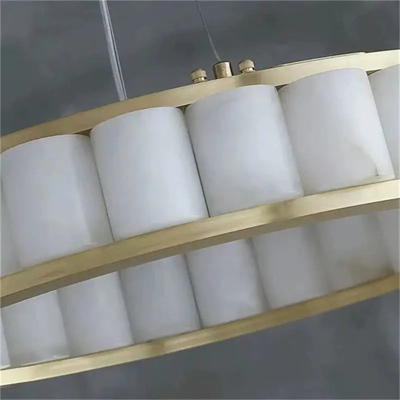 Alabaster Circle Elegant Chandelier — alternate product view 5