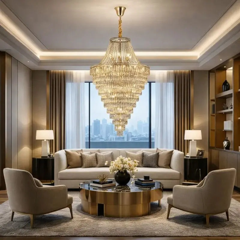 Duplex Villa Crystal Chandelier — product view