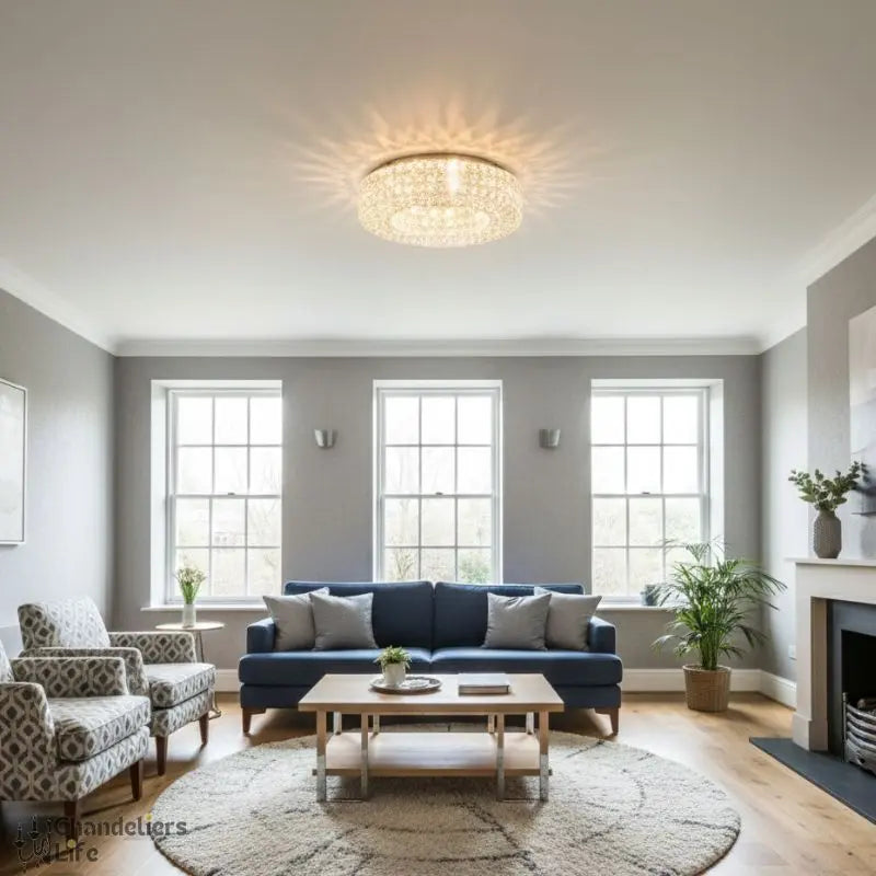 Round Crystal Chandelier Home Decoration — alternate product view 2