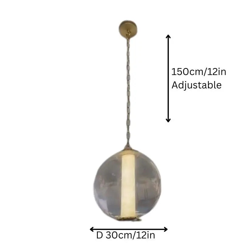 Night Atmosphere Alabaster Pendant Light — alternate product view 5