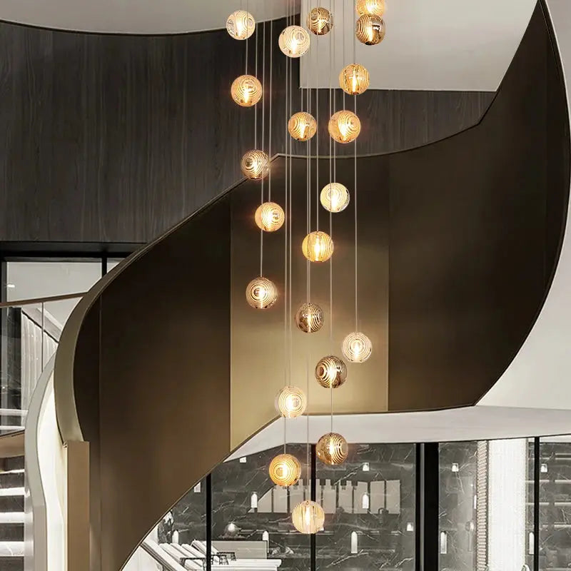 Modern Planets Staircase Chandelier — alternate product view 4