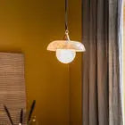Alabaster Sphere Natural Stone Pendant — alternate product view 4