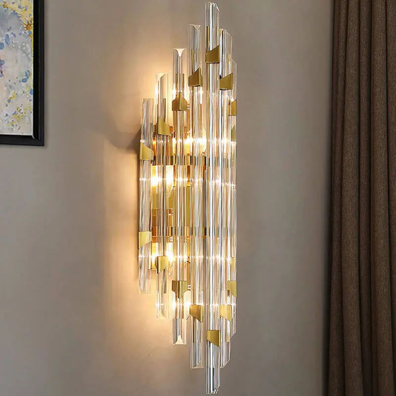 Nordic Iron Crystal Designer Wall Sconce — alternate product view 2
