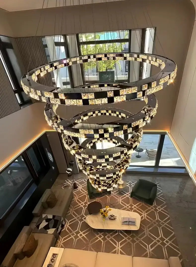 Modern Circular Luxury Villa Lighting — alternate product view 5