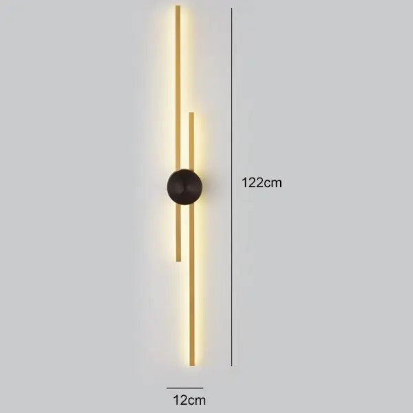 Luxury Minimalist Creative Copper Wall Light — alternate product view 17