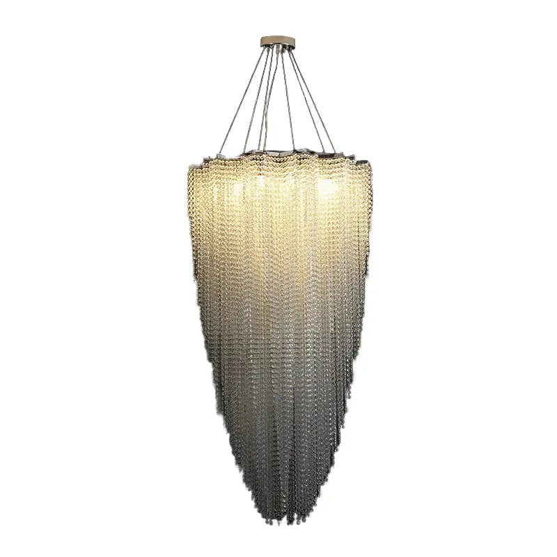 Luxury High Ceiling Modern Crystal Chandelier — alternate product view 1