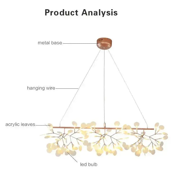 Designer Industrial Firefly Chandelier — alternate product view 11