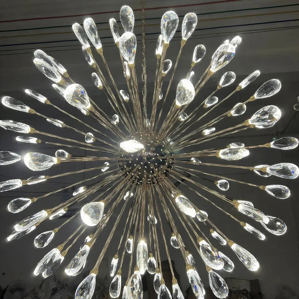 Aurelia Gold Crystal Starburst Chandelier — alternate product view 5