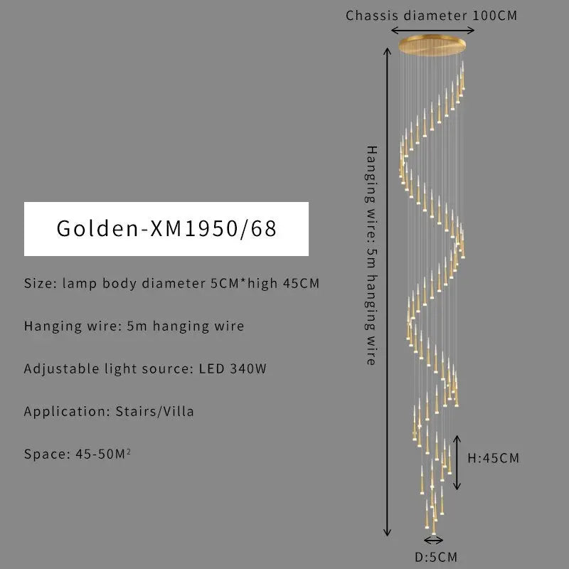Duplex Stair Chandelier — alternate product view 22