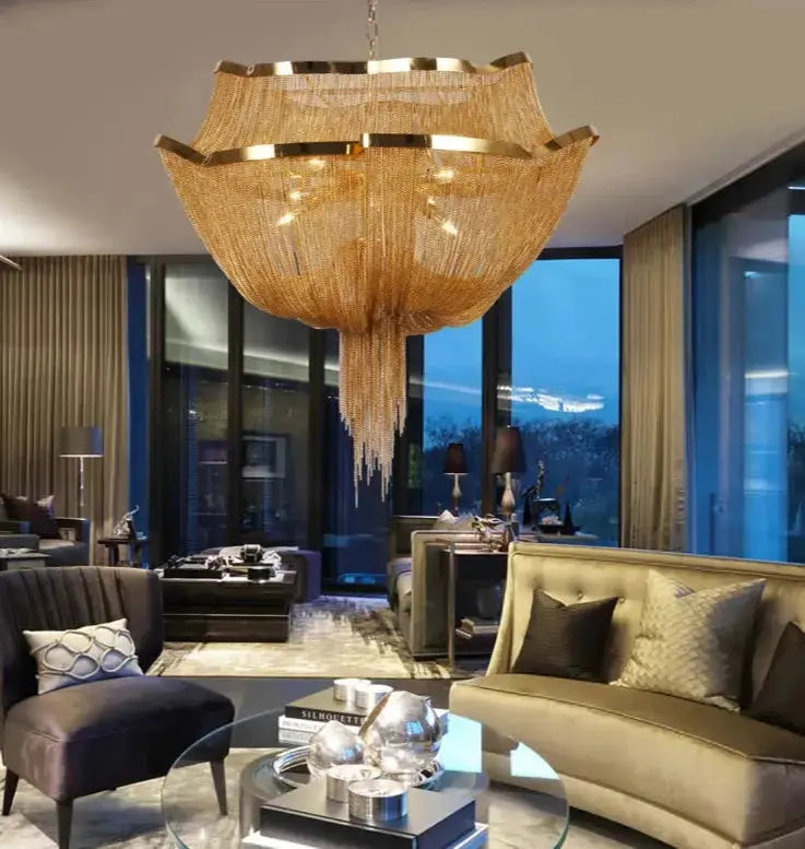 Modern Style Tassel Chandelier — alternate product view 5