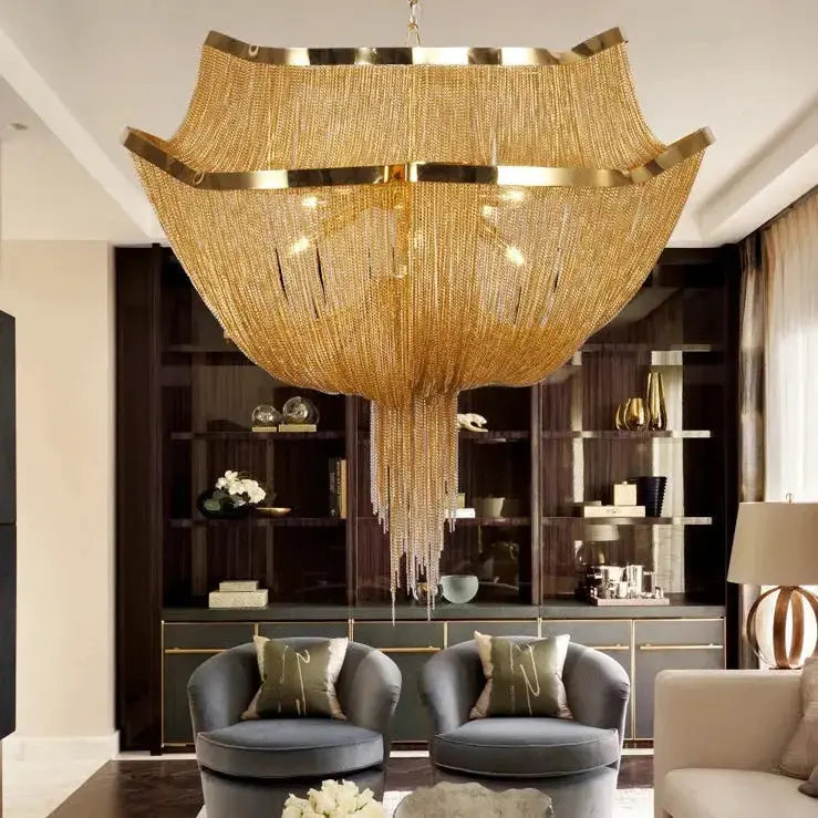 Modern Style Tassel Chandelier — alternate product view 4