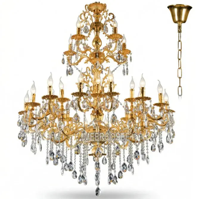 Luxurious Crystal 3 Tiers Chandelier — alternate product view 8