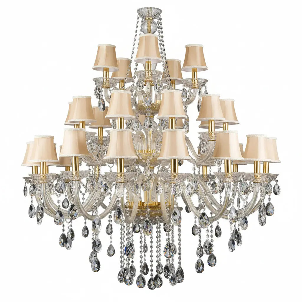 Classic 3 layers Crystal Chandelier — alternate product view 1