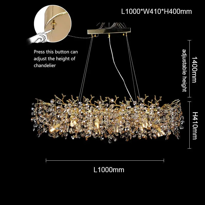 Modern Tree Branch Chandelier | Luxury LED Ceiling Light for Dining Room & Living Room — alternate product view 8