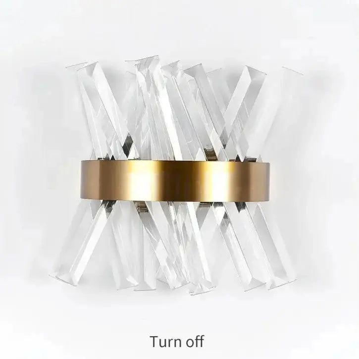Luxury Modern Gold Crystal Wall Lamp — alternate product view 3