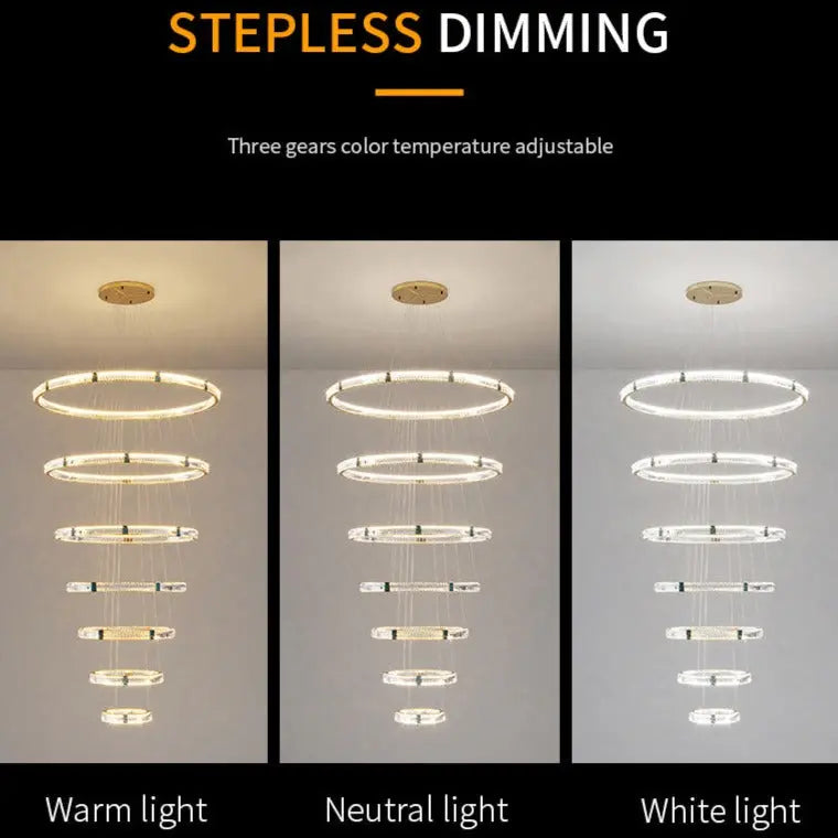 Golden Villa Ring Chandelier — alternate product view 7