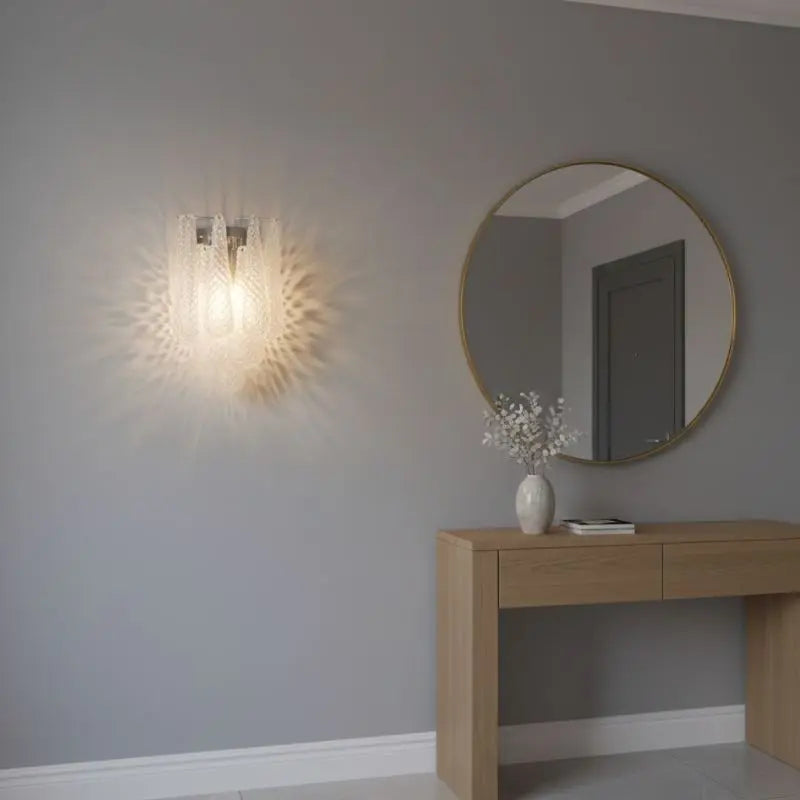 Glass Leaf Wall Light — shown in an interior setting 2