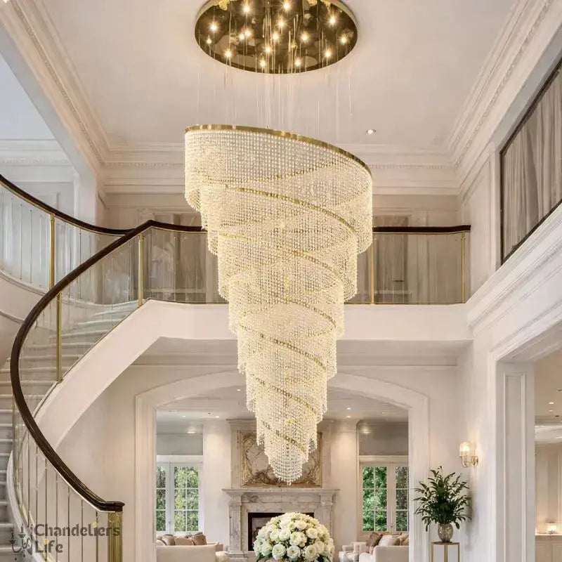 Large Chandelier Spiral Design — product view