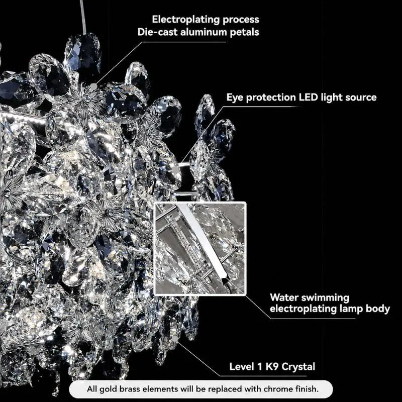 Luxury Crystal Chandelier Pendant — alternate product view 6