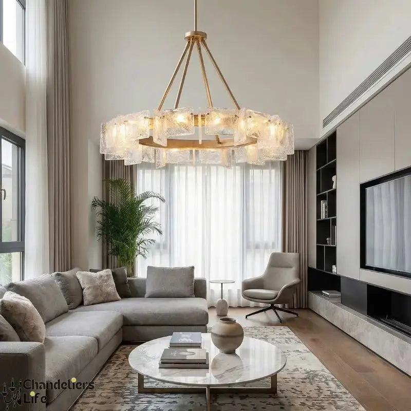Modern Exhibition Luxury Bedroom Chandelier — shown in an interior setting 2