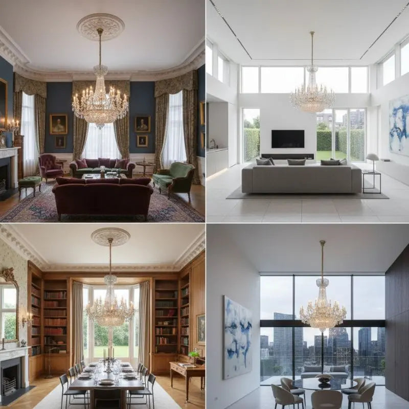 Modern Luxurious Style Crystal Chandelier — close-up design detail 2