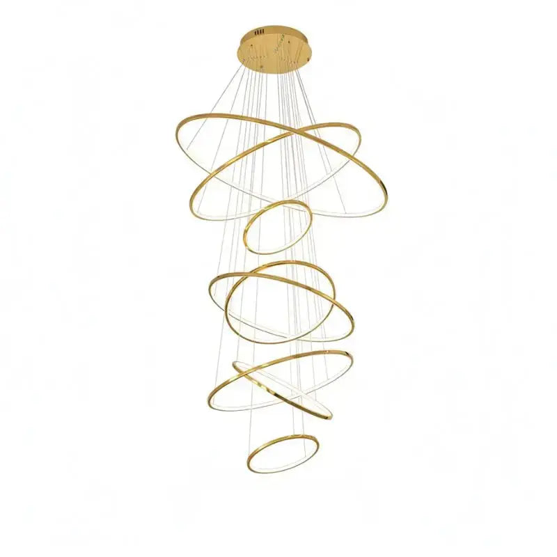 Elegant Modern Ring Chandelier — alternate product view 1