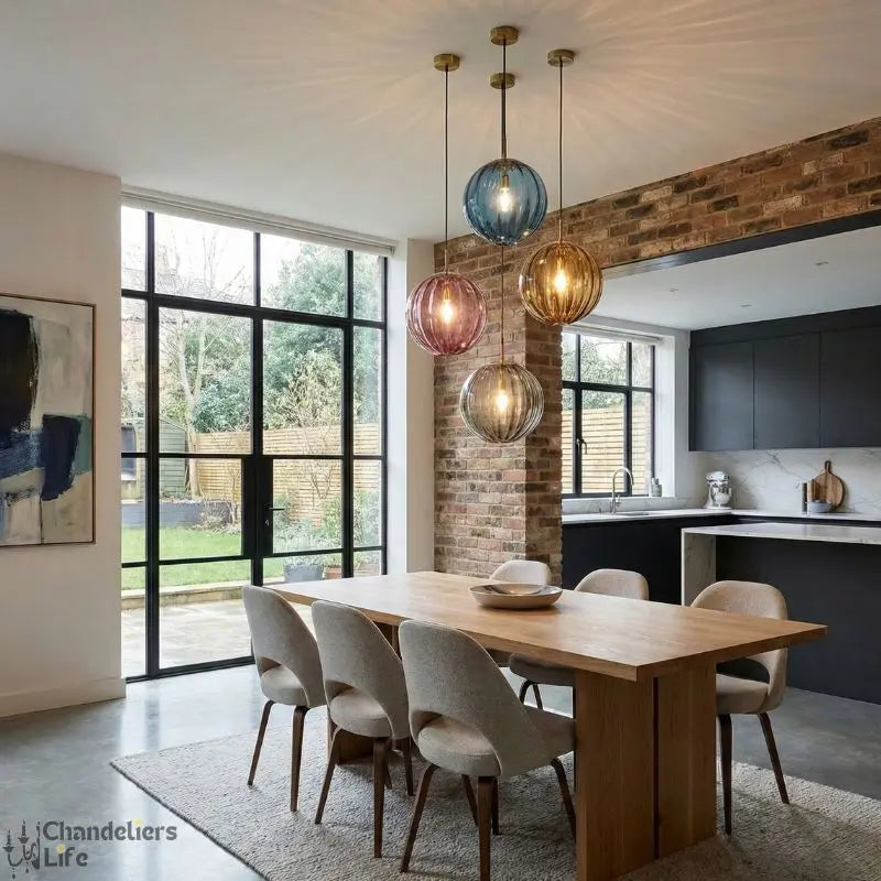 Modern Pendant Light Nordic Glass Ball — alternate product view 2