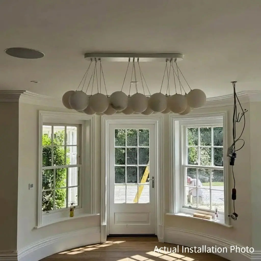 Rectangular Balls Alabaster Chandelier — alternate product view 4