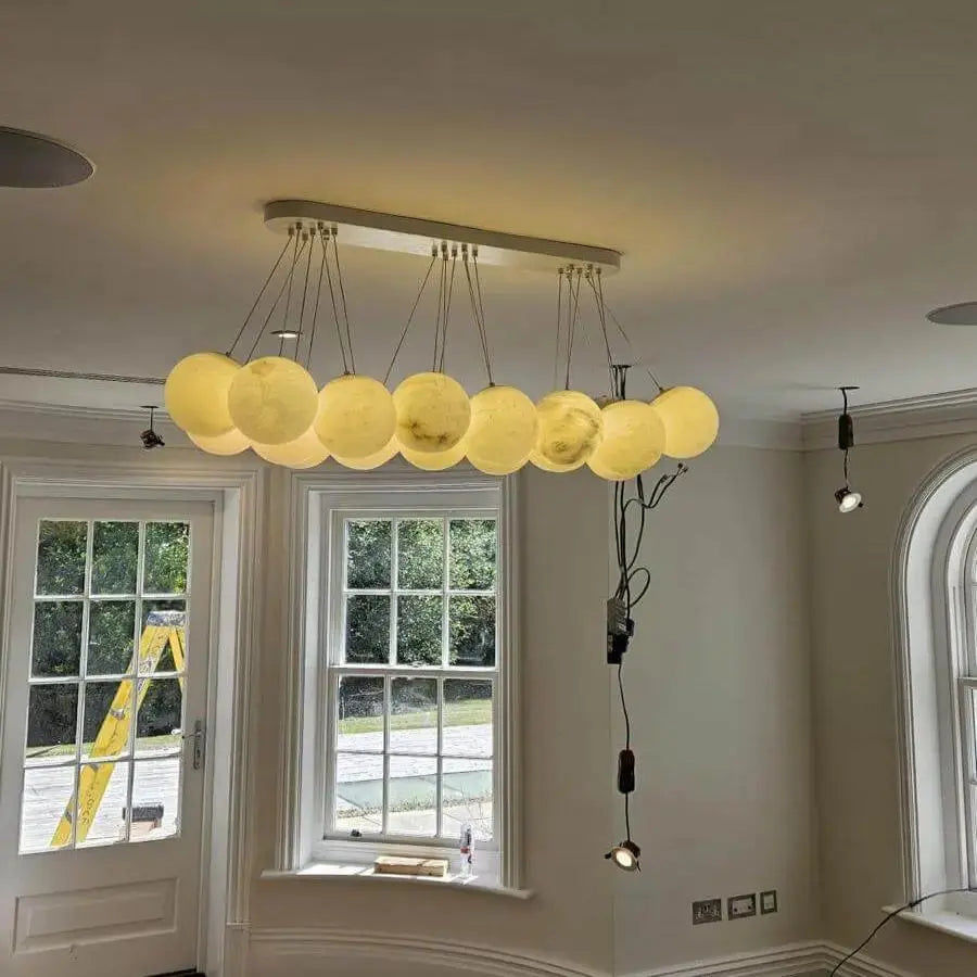 Rectangular Balls Alabaster Chandelier — alternate product view 5