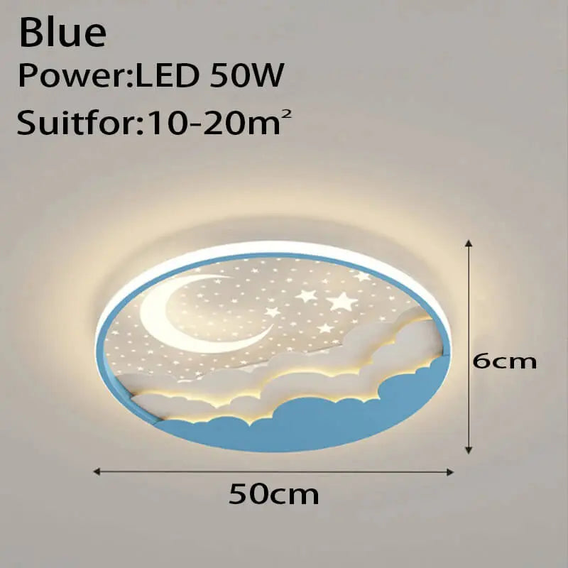 Round Modern Led Ceiling Children Chandelier — alternate product view 8