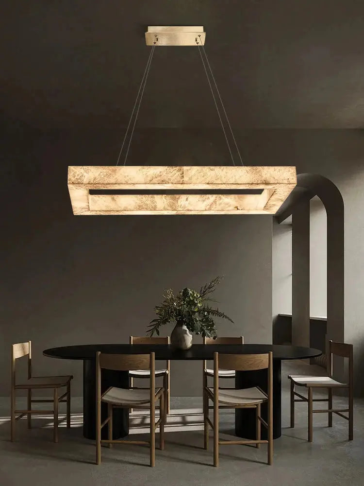 Luxury Marble Lighting Square Chandeliers — alternate product view 5