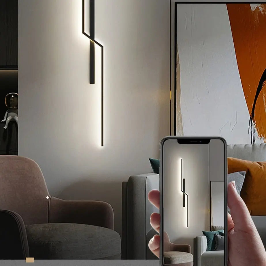 Minimalist Line Strip Wall Lamp — alternate product view 4