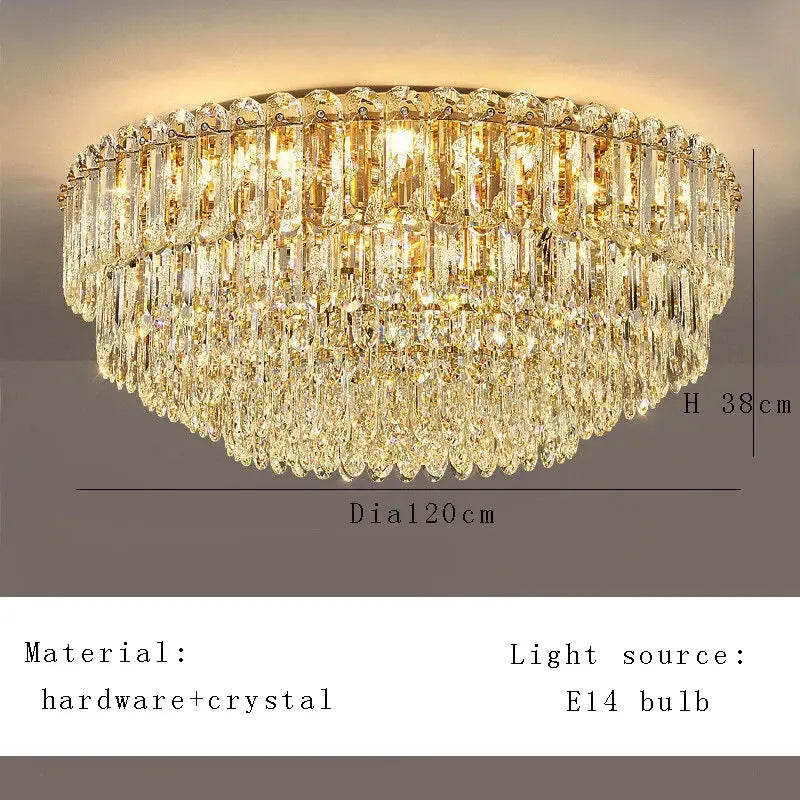 Nordic Modern Crystal Elegant Elegant Ceiling Light — alternate product view 9