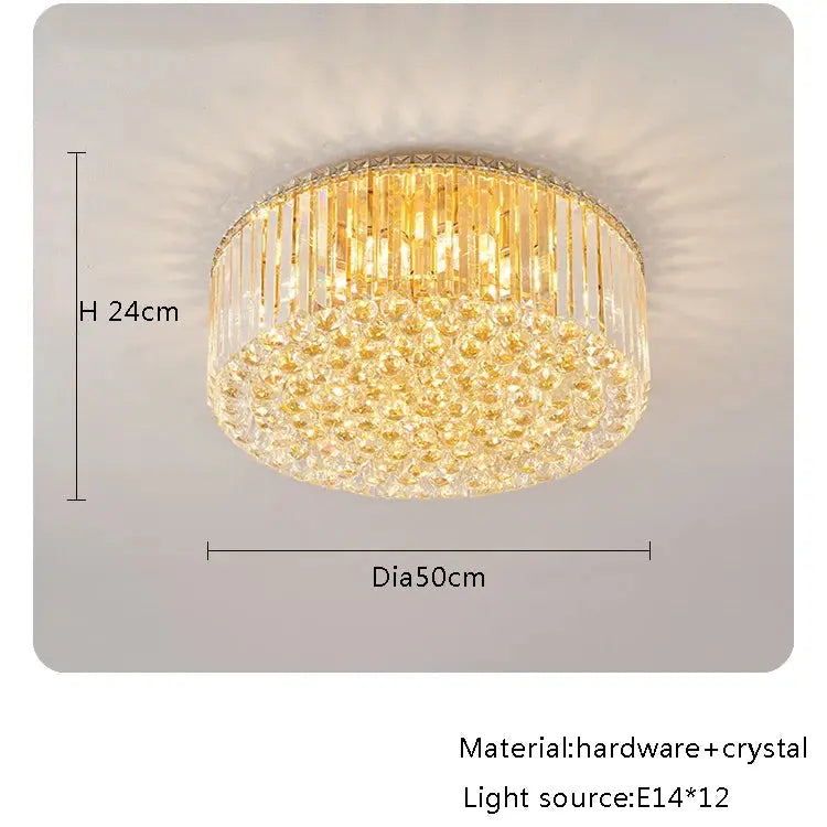 Modern Round Crystal Fixture — alternate product view 9