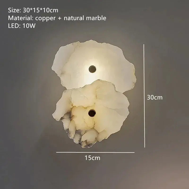 Round Ceiling Marble Wall Lights — alternate product view 4