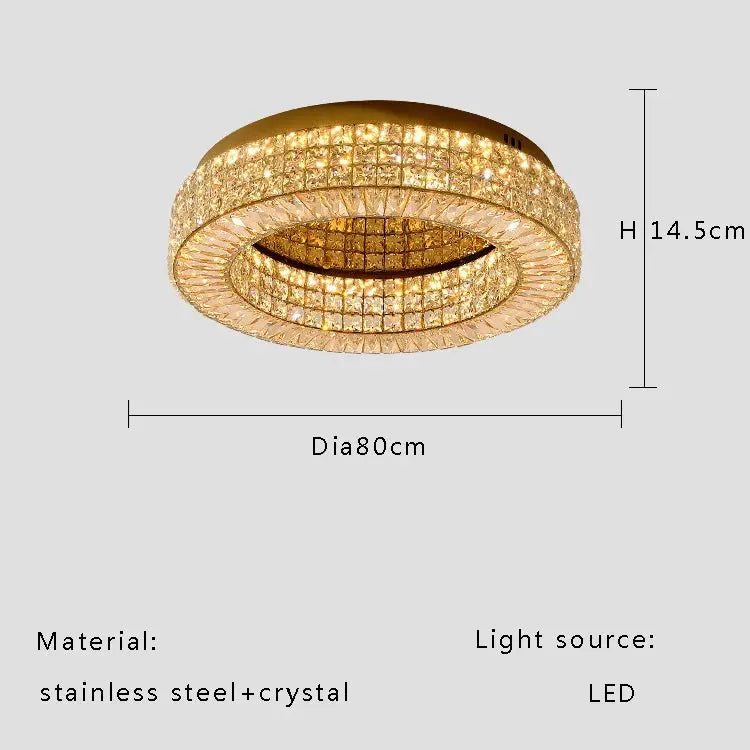 Modern Two Tier Crystal Luxury Ceiling Lights — alternate product view 16