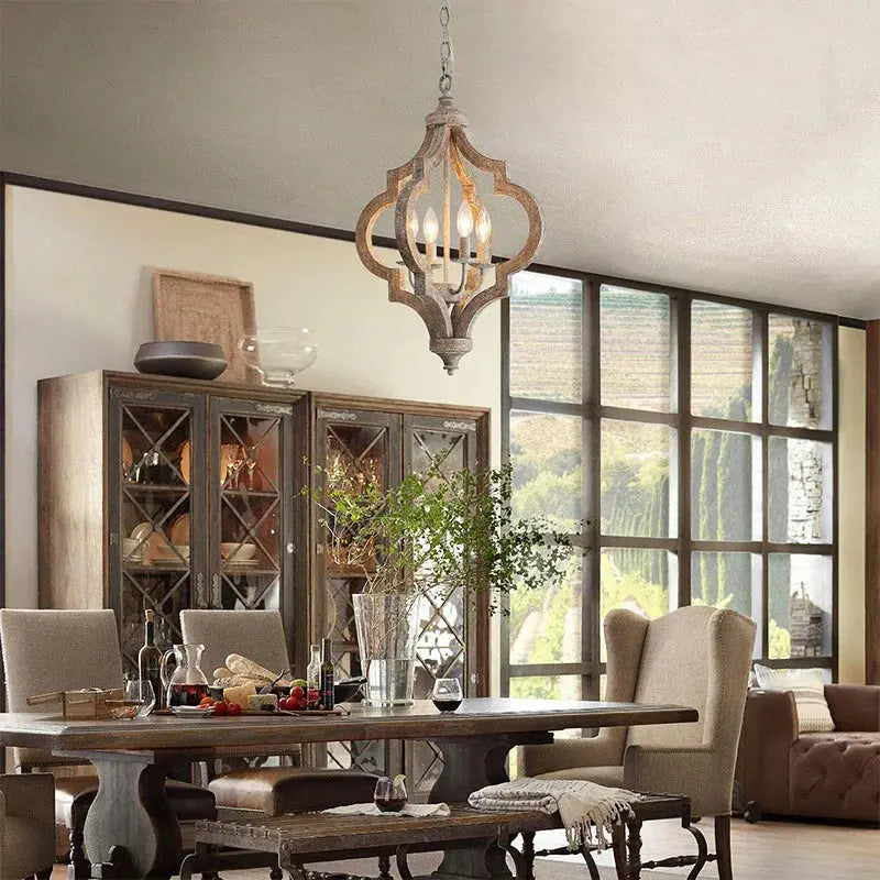 Wood Rural French Pendant Lamps — alternate product view 2