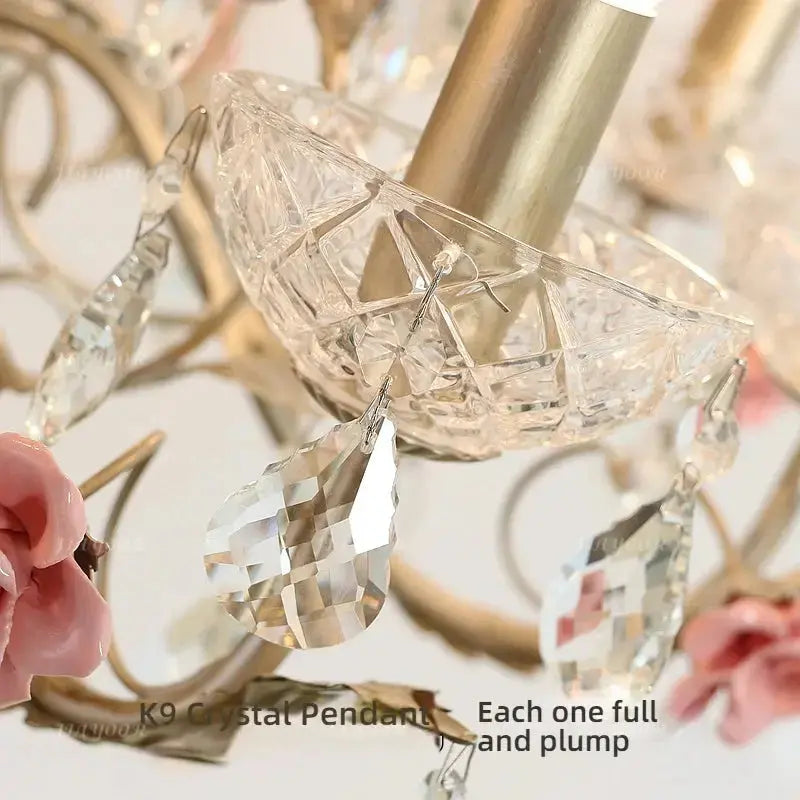 Crystal Flower French Chandelier — alternate product view 4