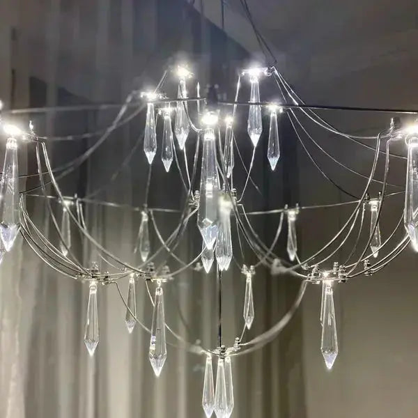 Abstract Design Crystal Cube Chandelier — alternate product view 3