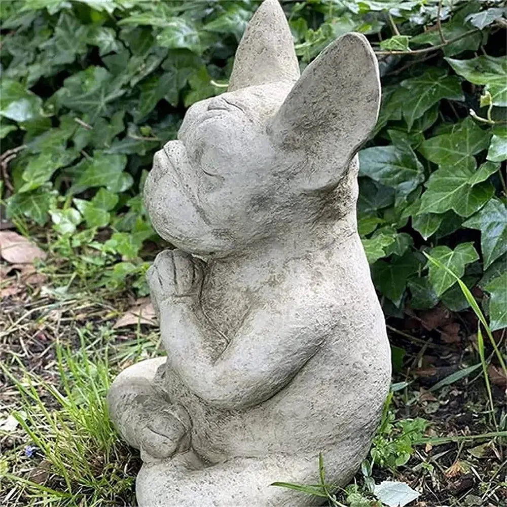 Dog Statue Buddha Meditation Bulldog — alternate product view 4