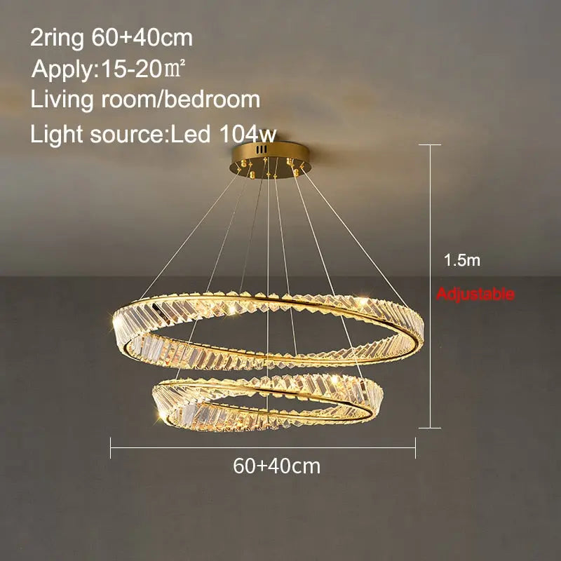 Crystal Led Chandelier — alternate product view 12